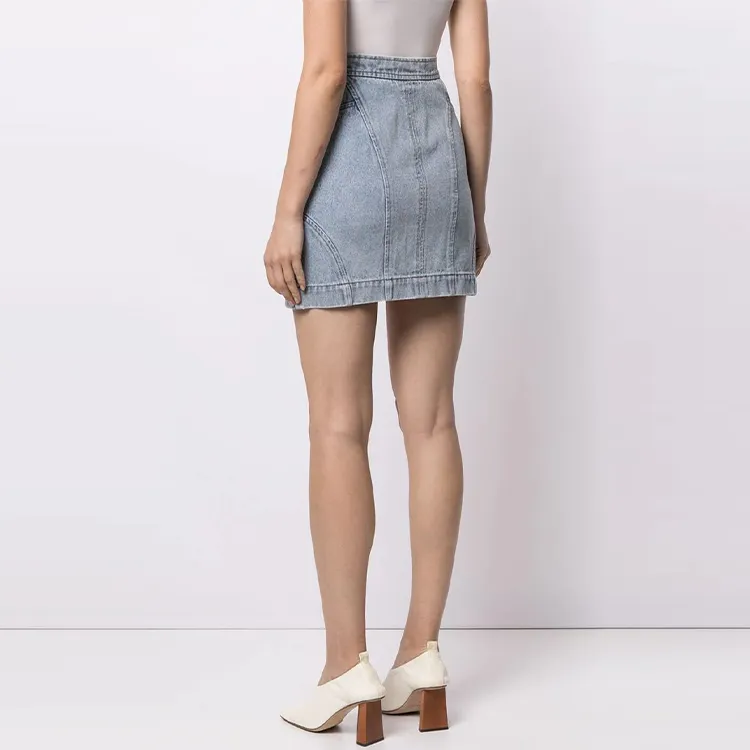 ACLER Denim Short Skirts Women's Blue-4
