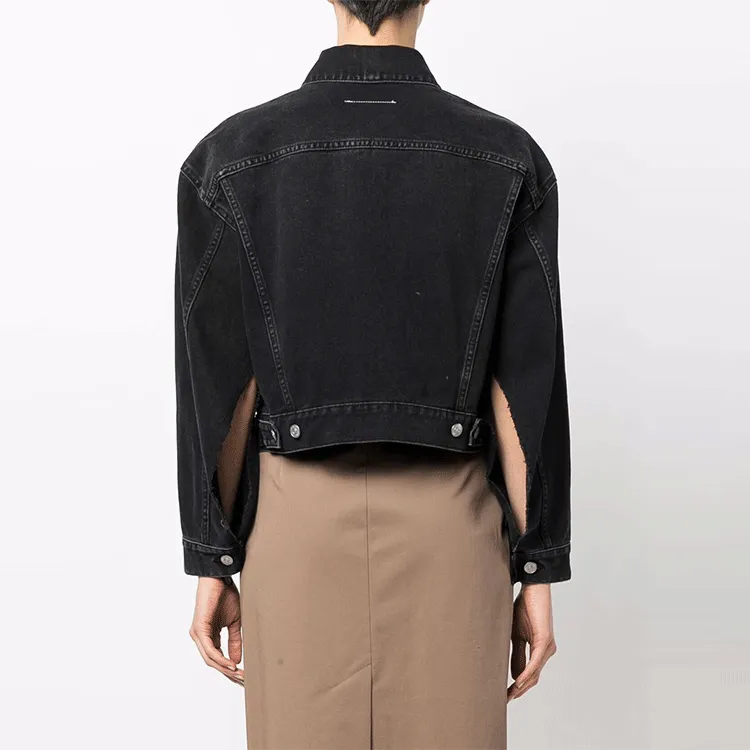 MM6 Maison Margiela Denim Jackets Women's Black-2