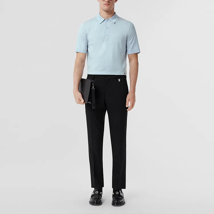 Burberry SS22 Polo Shirt Men's Light Blue-1