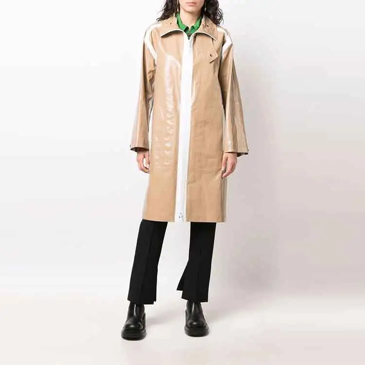 Bottega Veneta Trench Coats Women's Brown-1