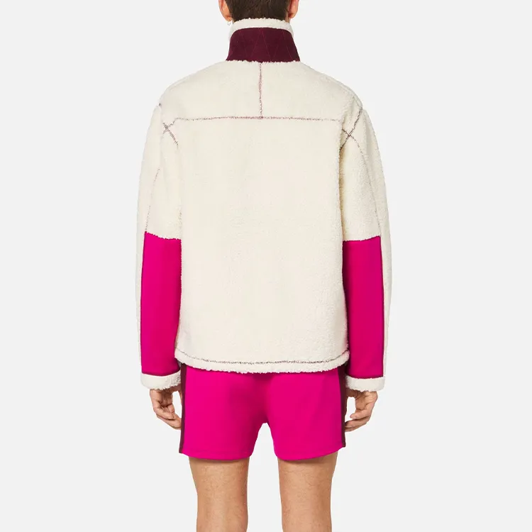 Ami Paris Ami De Coeur Faux Shearling Jacket-2