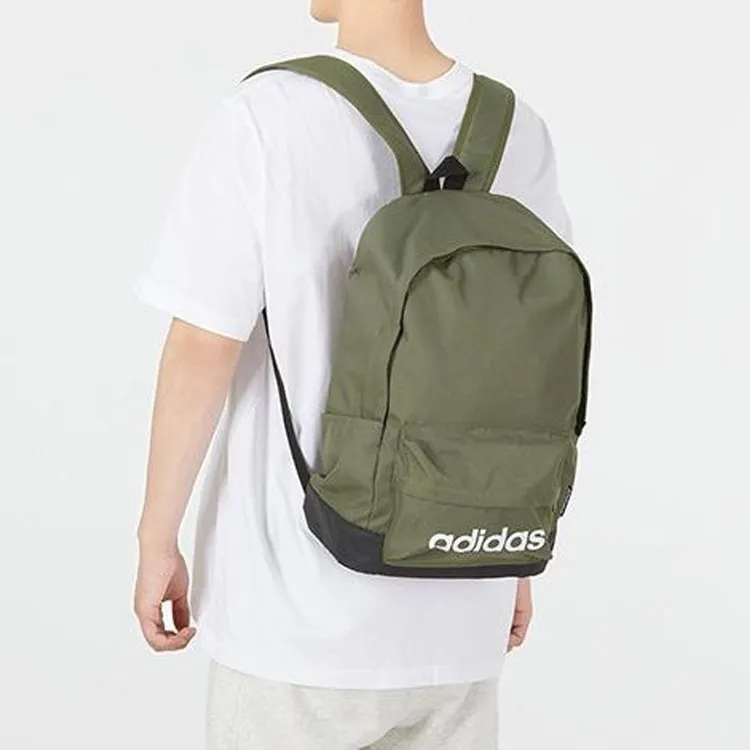Adidas Polyester Laptop Bag Backpack Regular Unisex Green-4