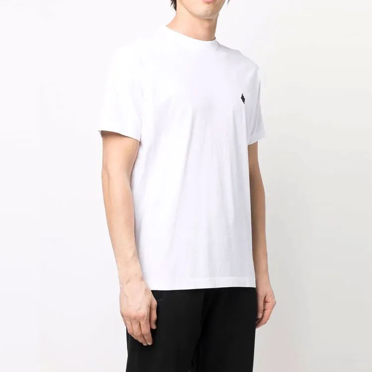 Marcelo Burlon Logo Embroidered Crewneck T Shirt-3