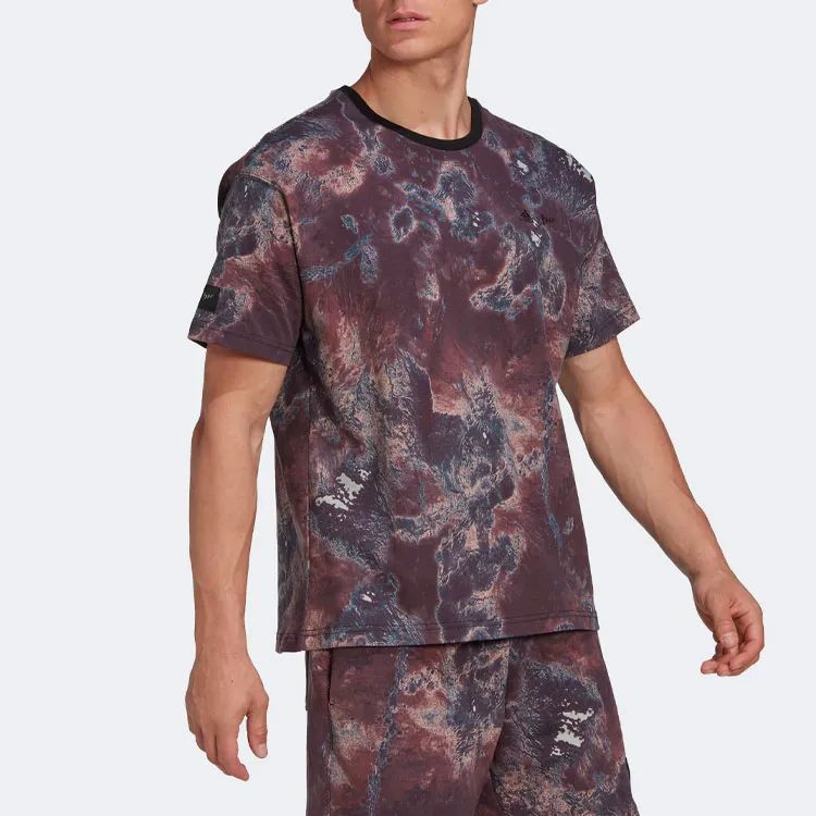 Adidas T Shirts Unisex Khaki Brown-4