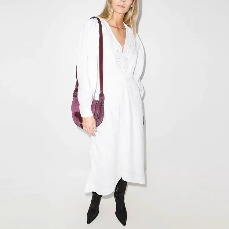 ISABEL MARANT Long-Sleeved Dresses Women's White-3