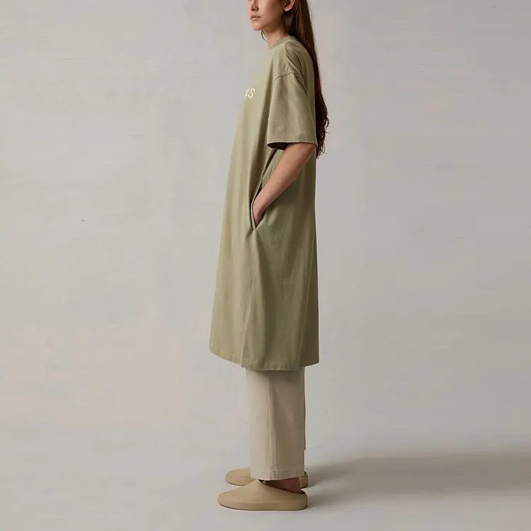 Fear Of God Essentials SS22 Short-Sleeved Dresses Women's Gray Green-3