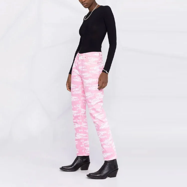 Vetements Jeans Women's Pink-2