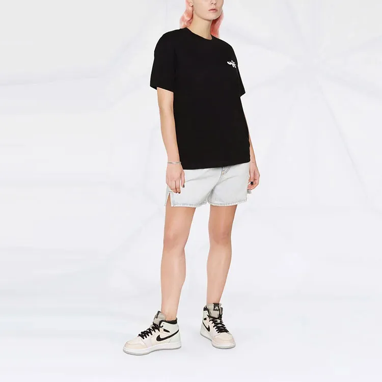 OFF WHITE Women's Zebra Arrow Casual T Shirt Black-2