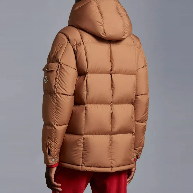 Moncler Down Jackets Men Brown-3