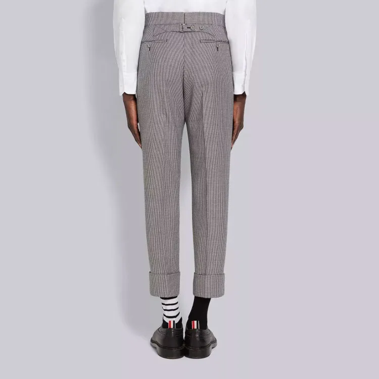 THOM BROWNE· Casual Pants Men's Black White-2