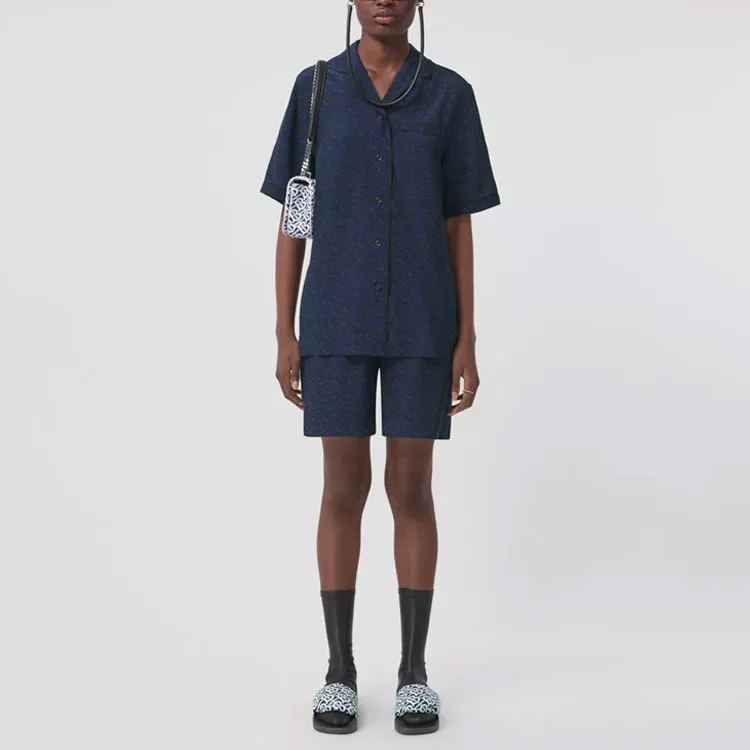 Burberry Shirts Women's Dark Royal Blue-1