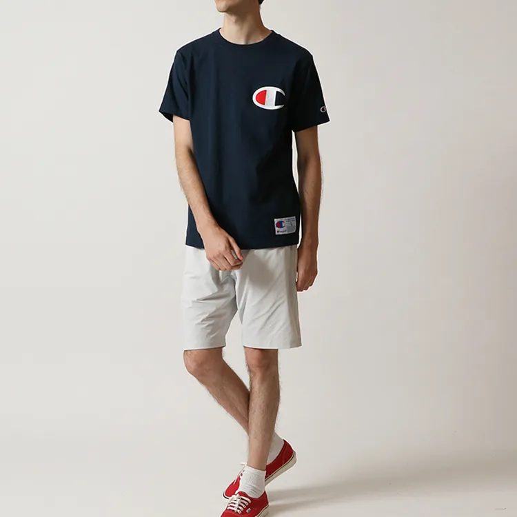 Champion T Shirt Unisex Dark Blue Japan Version-4