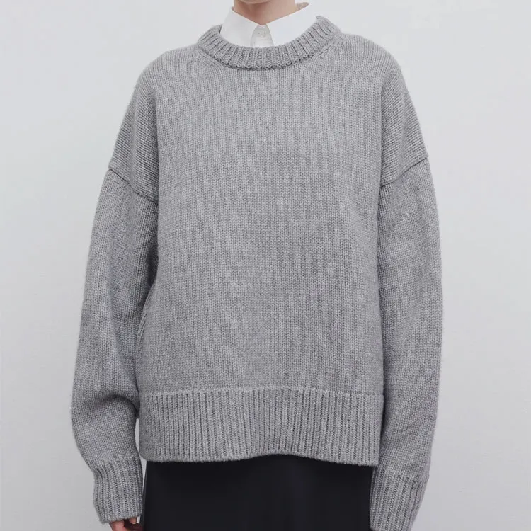 THE ROW Puff-Sleeved Crewneck Jumper-2