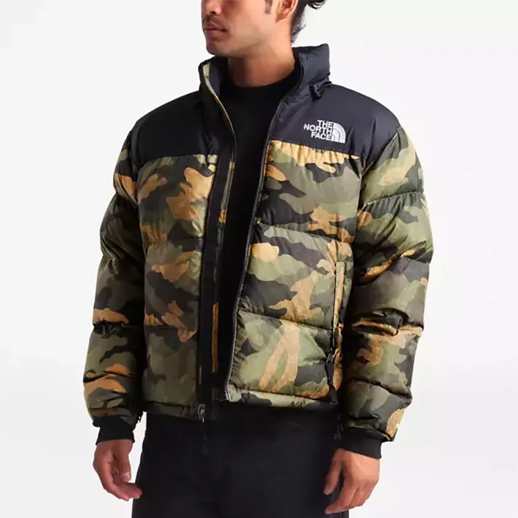 THE NORTH FACE 1996 Collection Down Jacket European Version Winter Unisex Green Camouflage-2