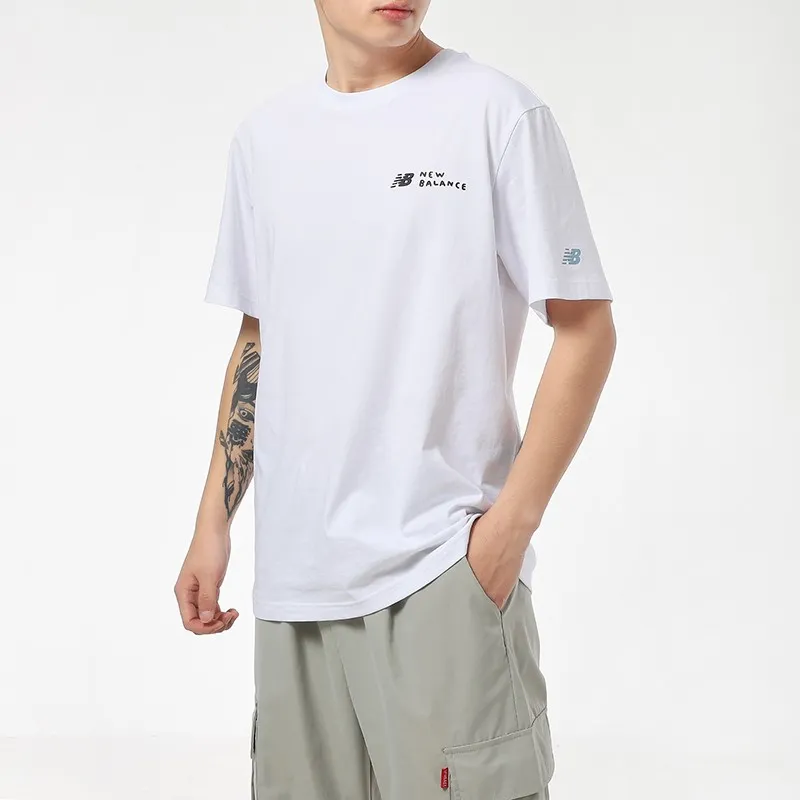 New Balance x ZERO PER ZERO Drop Shoulder Sleeve T Shirt Men's White-2