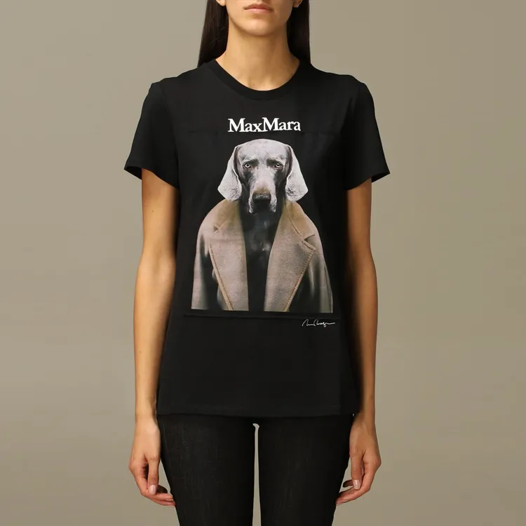 MaxMara T Shirts Women's Black-4