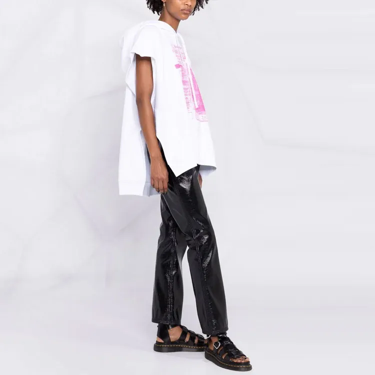PHILOSOPHY DI LORENZO SERAFINI Logo Printed Sleeveless Hoodie-3