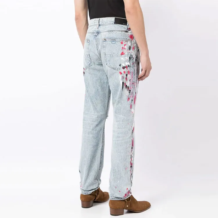 AMIRI Paint Splatter Straight Leg Jeans-2
