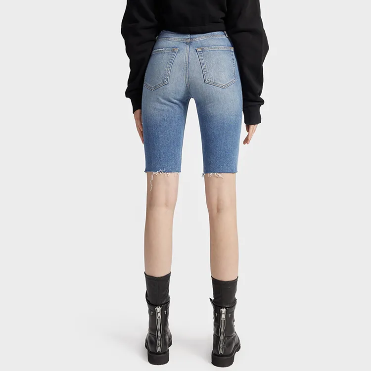 FRAME Distressed-finish Denim Shorts-2