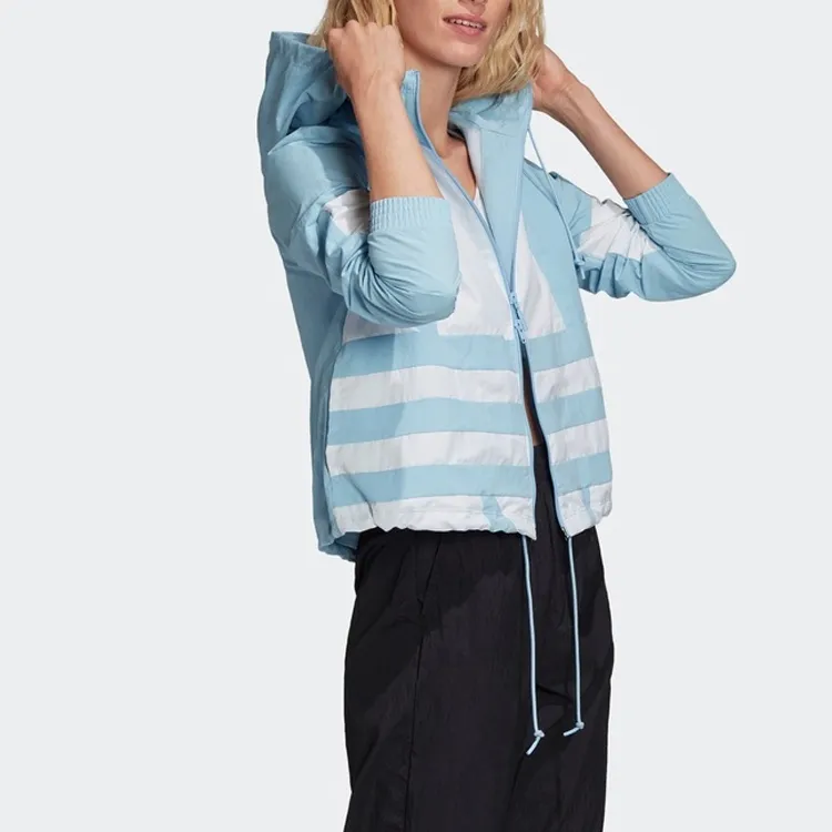 Adidas Originals Clover Series Jackets Women's Blue-4