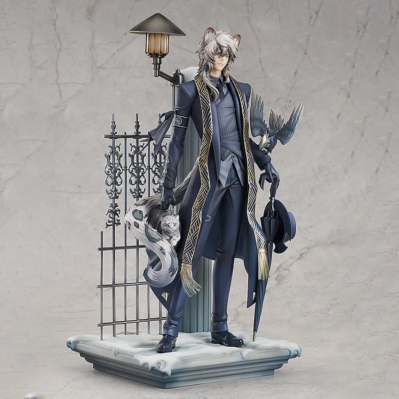 GSC Arknights Characters Liang Xiao Sculpture Beauty Arknights York's Bitter Wind Ver. Silver Gray Scale Figures 28cm-1
