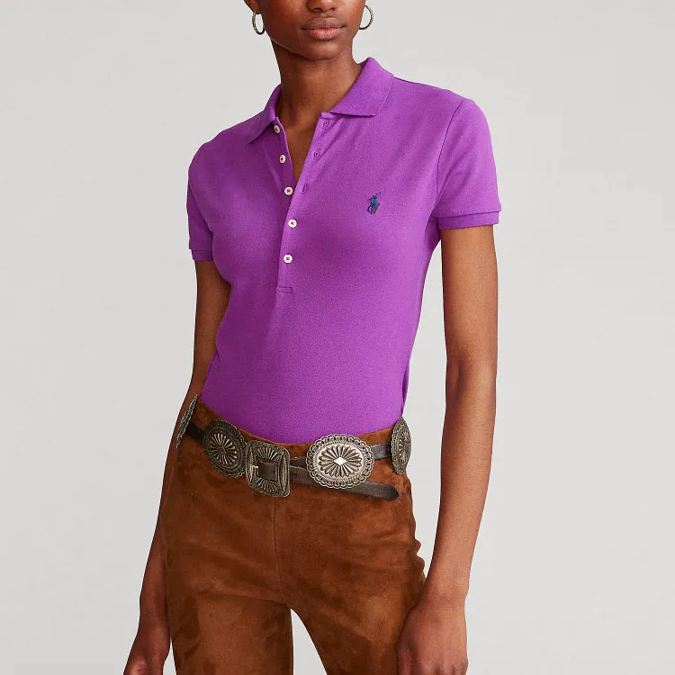 Polo Ralph Lauren SS22 Polo Shirt Women's Purple-1
