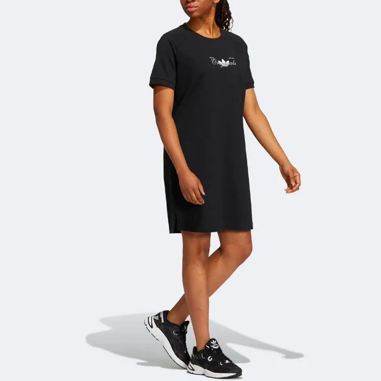 Adidas Originals Short Sleeved Dresses Women's Black-3