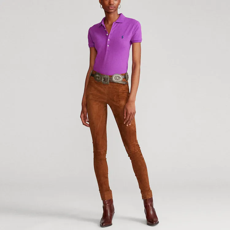 Polo Ralph Lauren SS22 Polo Shirt Women's Purple-3