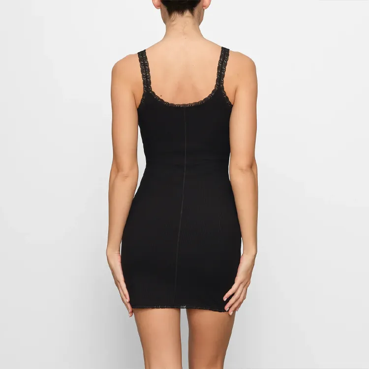 Skims Slip Dresses Women's Black-3