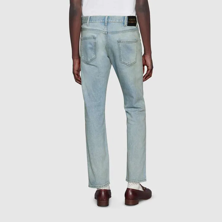 GUCCI Jeans Men Light Blue-3