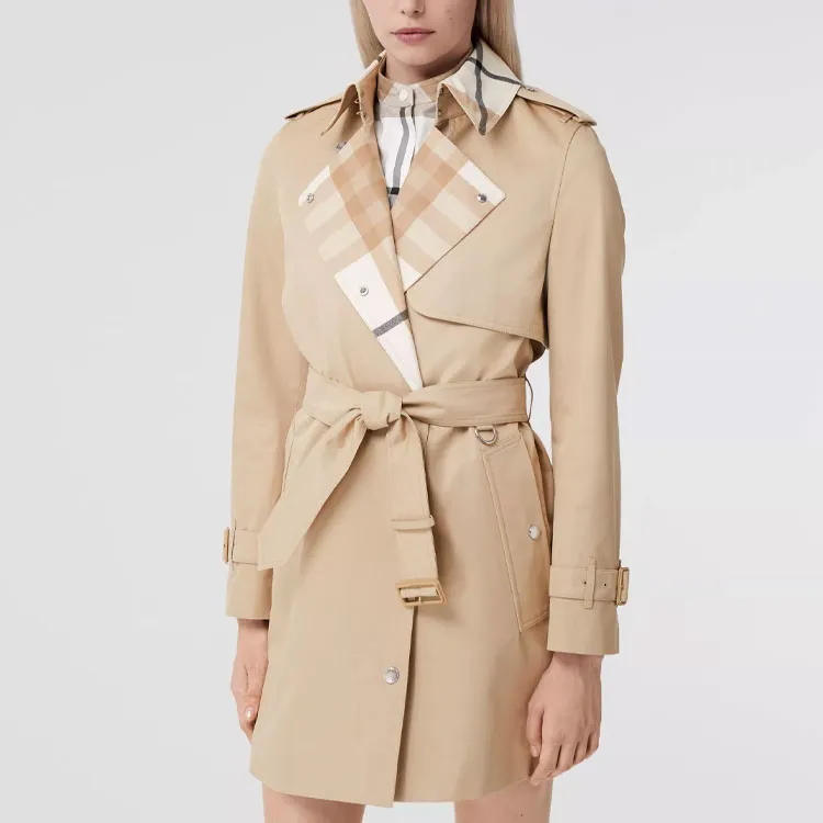 Burberry SS22 Trench Coat Women's Soft Yellow Brown-5