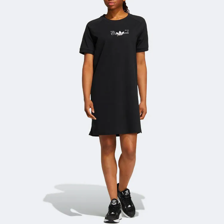 Adidas Originals Short Sleeved Dresses Women's Black-1