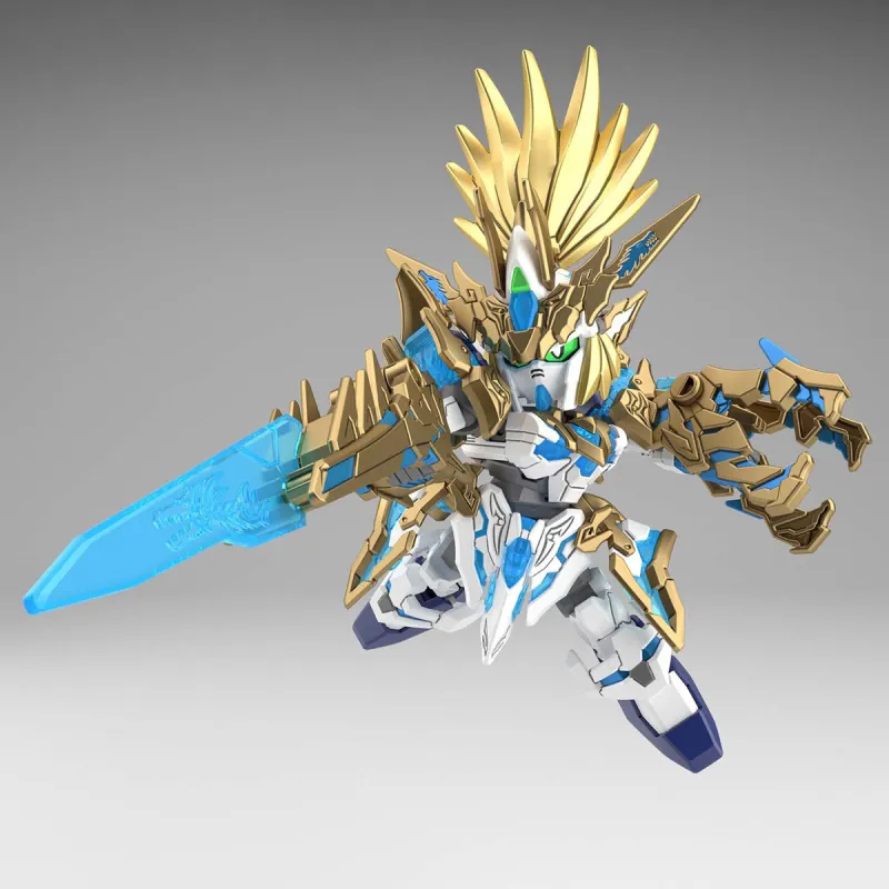 BANDAI Unicorn Gundam Unit 1 SDW HEROES World Heroes, Dragon Emperor Liu Bei, Unicorn Gundam Model Kits-2