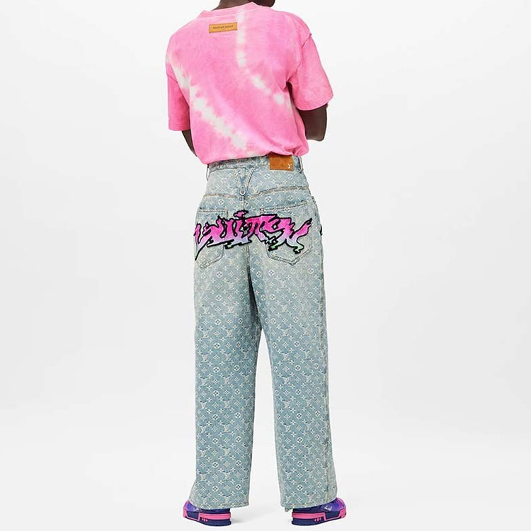 LOUIS VUITTON Baggy Denim Pants - POIZON
