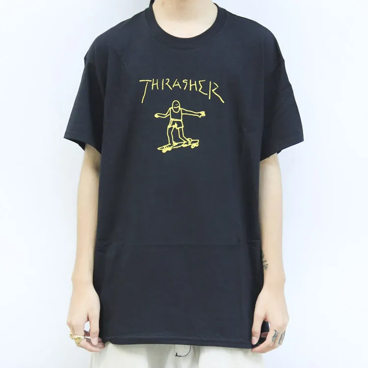 Thrasher Skater Graphic T-Shirt Black-2