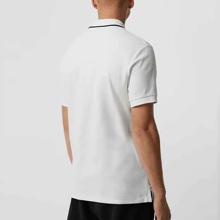 Burberry Polo Shirts Men White-2