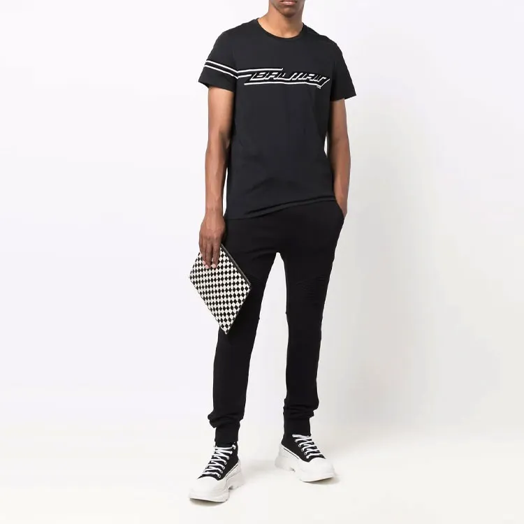 BALMAIN T Shirts Men Black-2