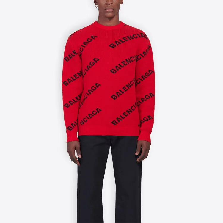 Balenciaga Sweaters Men Red-3