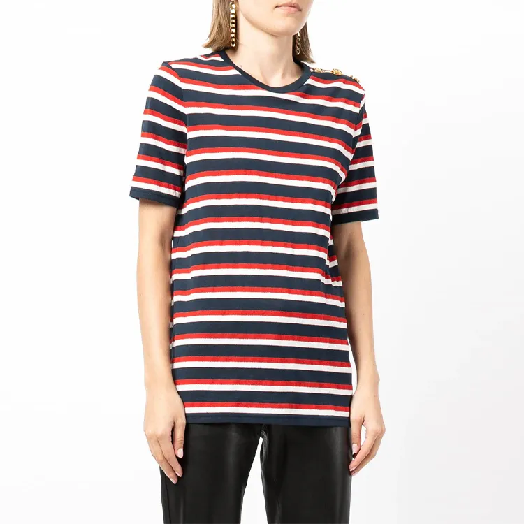 BALMAIN T-Shirts Women's Red-3