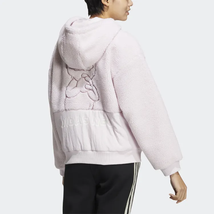 Sesame Street X Adidas Neo Sesame Street Co branded Collection Puffer Jackets Women's Pink-2