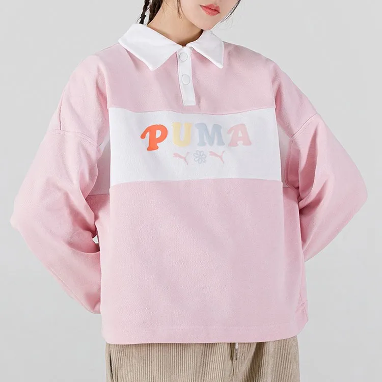 PUMA Polo Shirts Women's Pink-3