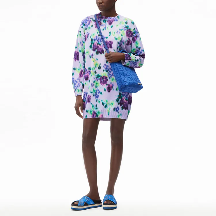 KENZO Long-Sleeved Dresses Women's Purple-1