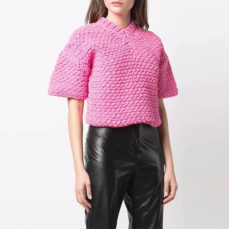 Bottega Veneta SS22 Loose Fit Sweater Women's Pink-3