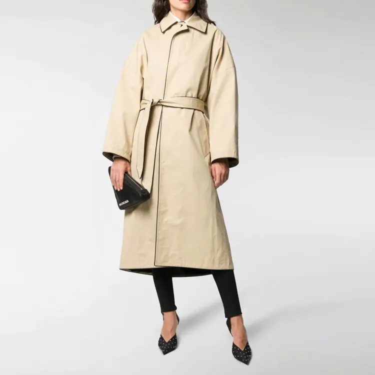 Balenciaga Coats Women's Beige-1