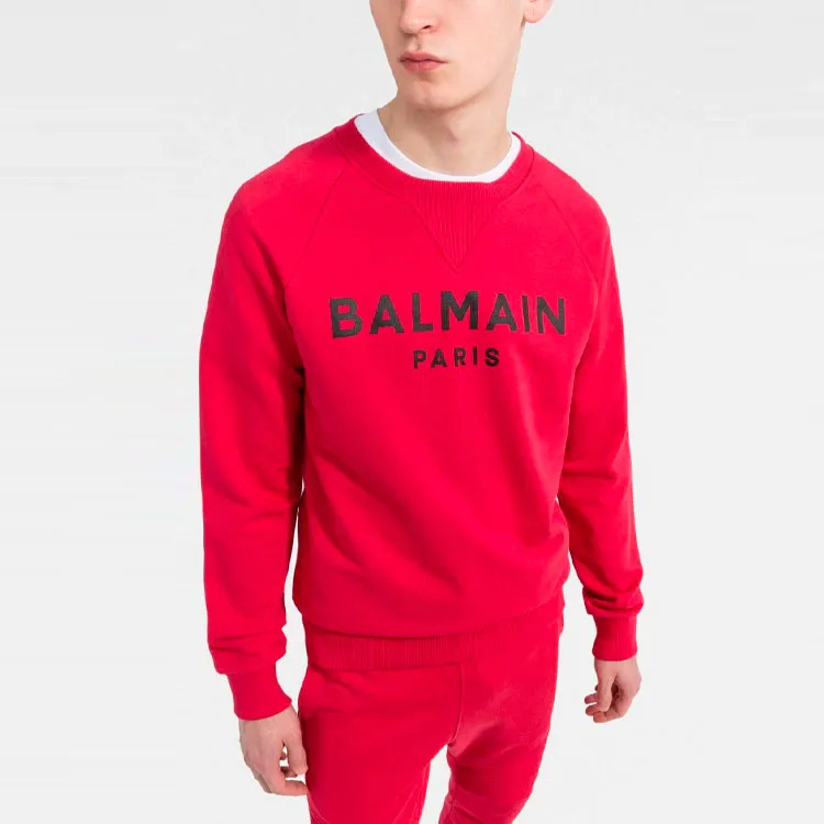BALMAIN Sweatshirts Men Red-2
