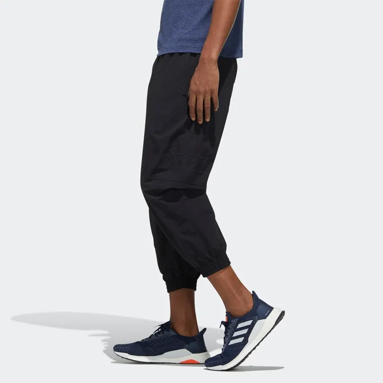 Adidas Qi White Stone Co branded Model Knitted Sweatpants Men Black-4