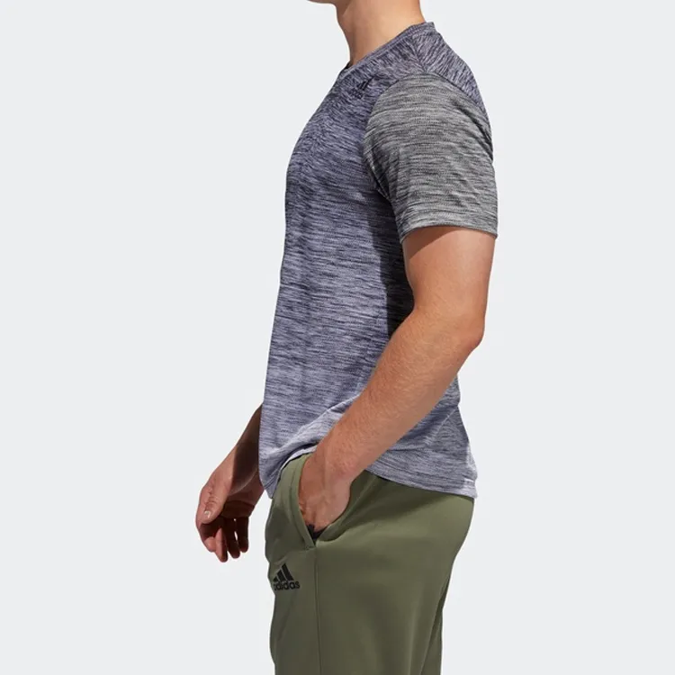 Adidas T Shirts Men Metallic Black-4