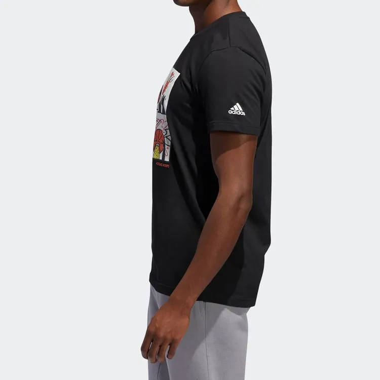 Adidas T Shirts Men Black-4