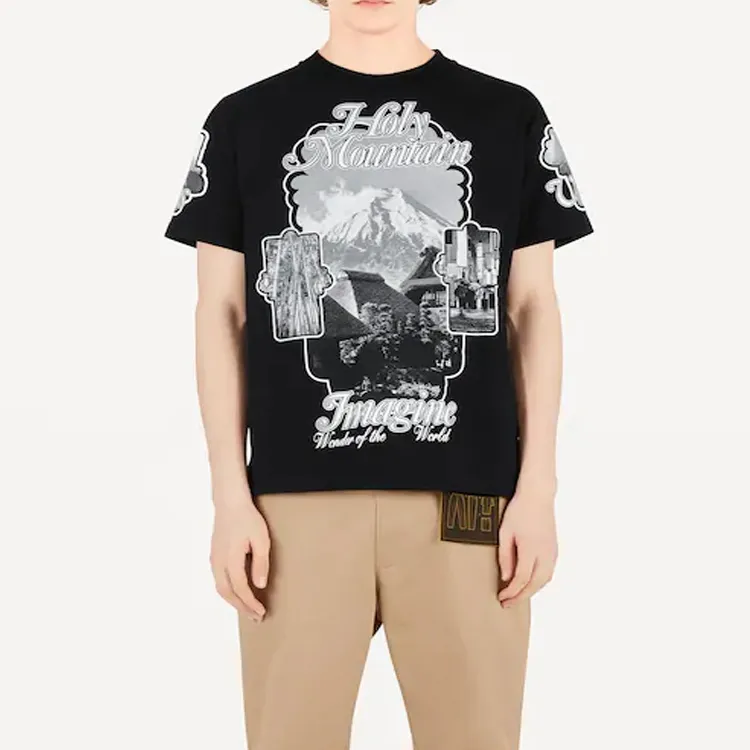 LOUIS VUITTON New Quarterly Products Of LV T Shirts Men Black-3