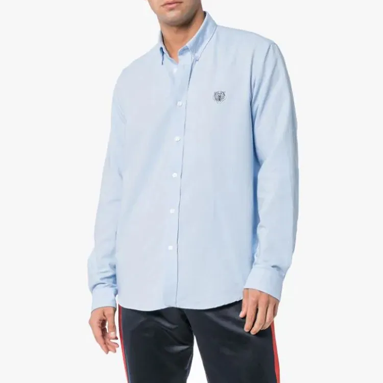 KENZO Shirts Men Light Blue-3